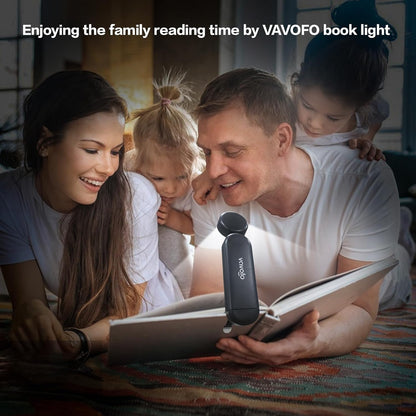 VAVOFO USB Rechargeable Bookmark Reading Light, Blue Light Blocking Amber LEDs for Bedtime Reading - Clip On, 9 Lighting Modes