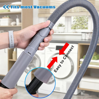 Upgraded Dryer Vent Cleaner: Universal Vacuum Hose Attachment Fits All Vacuums Cleaner, Deep Cleaning Tools for Clogged Ducts & Lint Removal