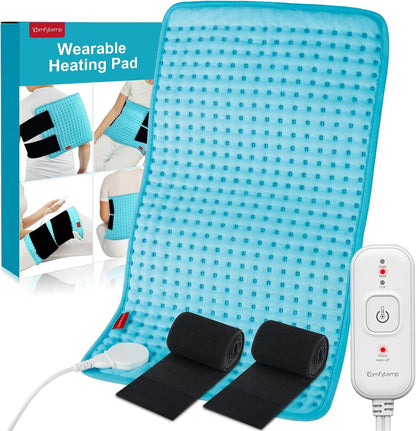 Comfytemp Wearable Heating Pad for Back & Period, FSA Eligible Pad, 12"×24"