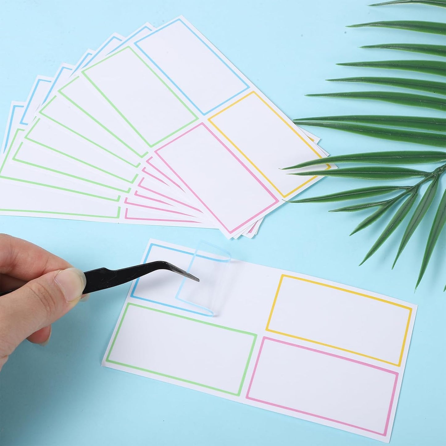 200 Pcs 2.4 X 1.2 Dry Erase Labels Stickers, Waterproof and Removable | Dry Erase Stickers, Reusable Labels for Storage Bins, Freezer, Kitchen, Classroom, Whiteboard, All Purpose Use