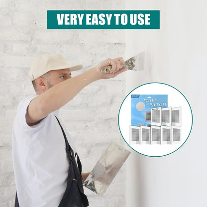 8Pcs 6 Inch Drywall Patch, Wall Repair Patches Wall Hole Repair Patch | Wall Patch for Aluminum Metal Sheetrock Ceiling, Self-Adhesive Fiberglass Repair Kit(6"x 6")