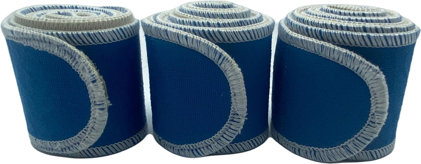Therapeutic Treatment Wrap, 3 Count Pack, Binder Tape Like Wrap, Elastic Stretch, Effectively Holds Moist Heat Packs, Heating Packs, Cold Packs and Electrodes in Place (2.5" W x 24" L)
