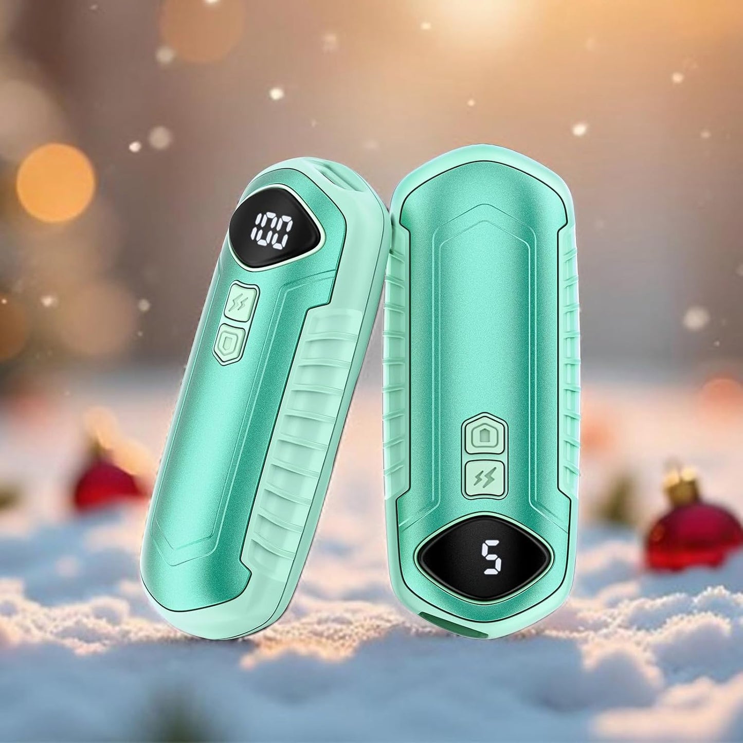 Hand Warmers Rechargeable 2 Pack, Electric Hand Warmer, 2-Second to 131°F with 5 Heat Levels, USB-C Portable Pocket Heater Handwarmers, UL Certified for Camping, Hunting, Gifts for Women Men