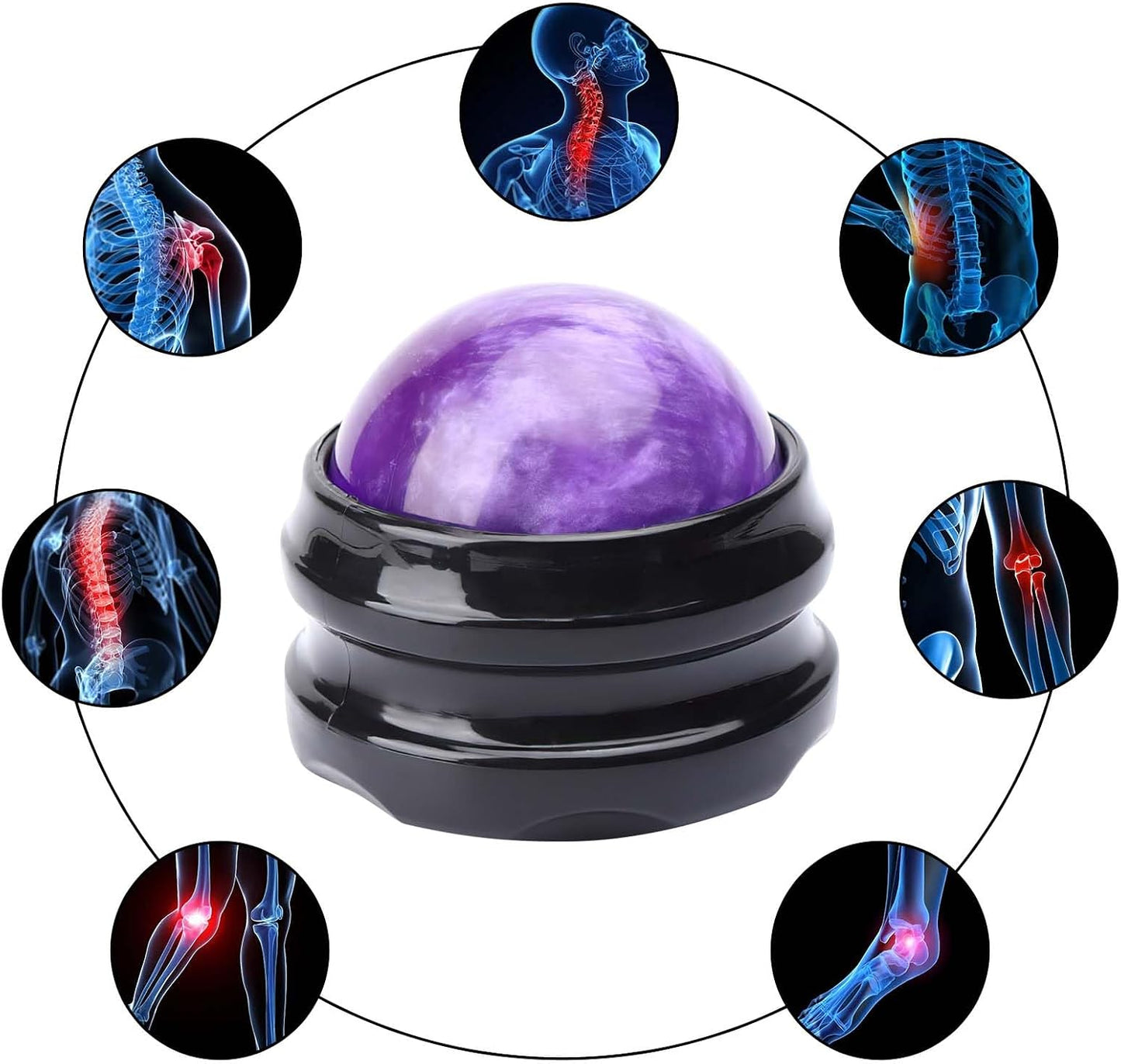WOVTE Massage Ball, Lacrosse Balls, Self Massage Tool for Sore Muscles, Shoulders, Neck, Back, Foot, Body, Deep Tissue, Trigger Point, Muscle Knots, Yoga and Myofascial Release (Green)