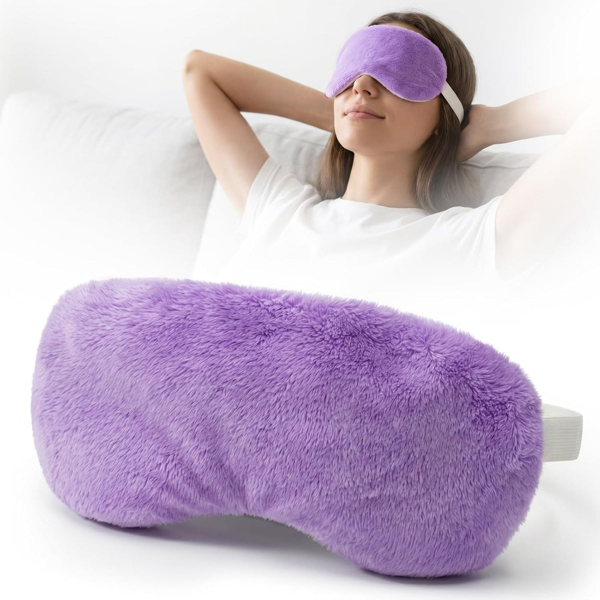 MORLIDEN Heated Eye Mask for Dry Eyes & Stye - Microwavable Warm Compress
