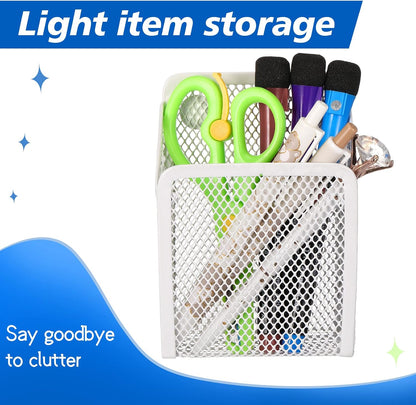 Fuutreo 2 Pack Magnetic Pencil Holder for Locker Refrigerator, Gold