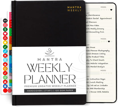 2026 Planner, Daily Journal & Gratitude Journal All-In-One with To Do List, Self Care Prompts & Habit Tracker - 7 x 10 - Pink
