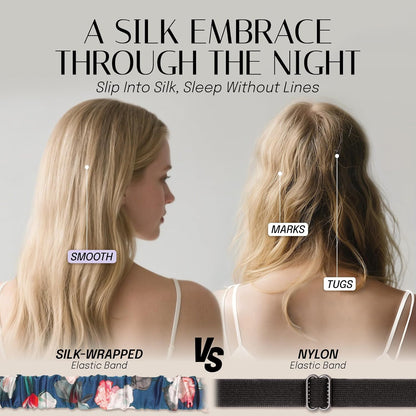 OLESILK 100% Mulberry Silk Sleep Mask for Women - Zero-Pressure Blackout