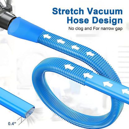 Upgraded Dryer Vent Cleaner Kit: Dryer Lint Vac Attachment, Universal Vacuum Hose Attachment Tool for Lint Removal, Clogged Ducts Deep Cleaning, Quickly Lint Remover