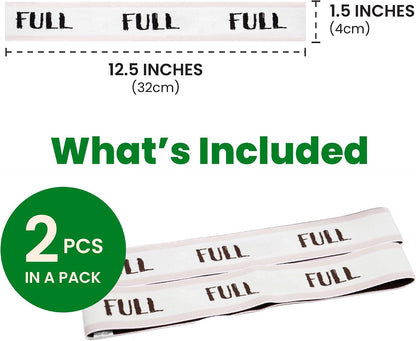 ECOHomes Bed Sheet Organizer Label Bands (King 4PCs Pack, Cream) | Storage Size Label Bands, Bed Sheets Set Organizers, Linen Closet Organization, Elastic Bedding Band, for Organizing Bedsheet