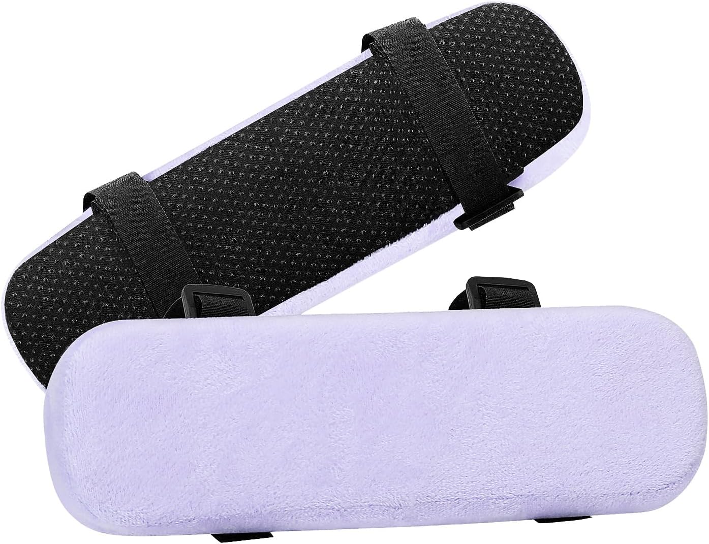 MOSISO Chair Armrest Pads, Home/Office Chair Arm Rest Covers, Black | 2 Pack Memory Foam Comfy Computer Gaming Elbow Cushion, Removable Washable Elbow, Support Forearm Pressure Relief