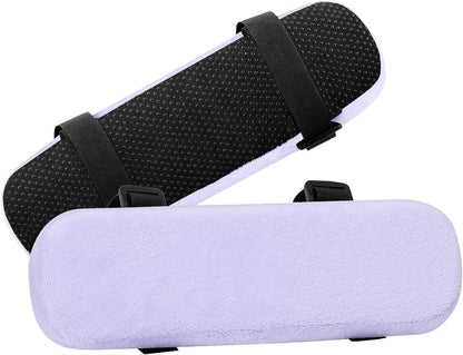 MOSISO Chair Armrest Pads, Home/Office Chair Arm Rest Covers, Black | 2 Pack Memory Foam Comfy Computer Gaming Elbow Cushion, Removable Washable Elbow, Support Forearm Pressure Relief