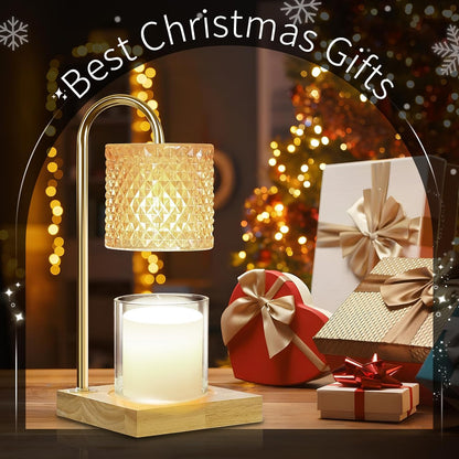 TigQiang Candle Warmer Lamp with Timer, Birthday Gifts for Women, Amber