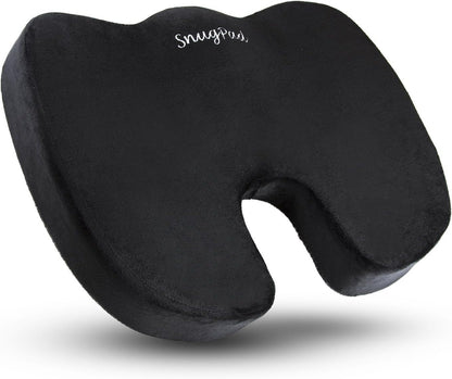 Upgraded Memory Foam Seat Cushion, for Sciatica, Back, Hip, and Tailbone Pain Relief, Firm Comfortable, Support for Office Chair, Wheelchair,Car. Nonslip Orthopedic Memory Foam Coccyx Cushion