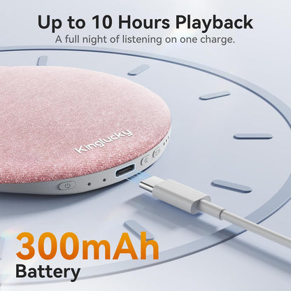 Kinglucky X50 Pillow Speaker for Sleeping, Built-in White Noise Sound Machine Pink Noise for Sleeping, Auto-Off Timer Portable Bluetooth Speaker Under Pillow Rechargeable for Side Sleeper, Blue