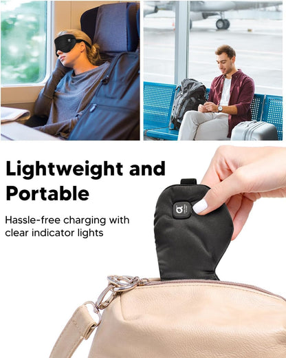 arboleaf Heated Eye Mask, Cordless Rechargeable Warm Eye Compress