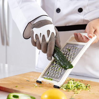 Dowellife Chainmail Glove, Cut Resistant Food Grade, Stainless Steel Mesh Metal Knife Cutting Glove for Butcher, Oyster Shucking Kitchen Mandoline Chef Slicing Fish Fillet (Medium)