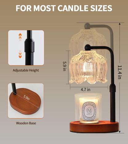 MEXISUE Candle Warmer Lamp with Timer, Bird Candle Warmer Lamp with Jar Candles,Wax Melt Warmer for Housewarming Gift, Birthday Mother's Day Valentines Gifts for Women,Mom,Sister,Bedroom Decor