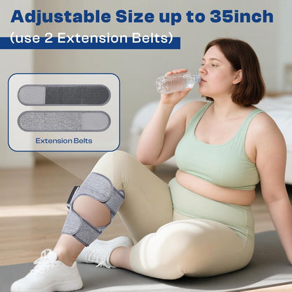 Cordless Leg Massager with Heat and Compression, Rechargeable Leg Compression Massager for Circulation, Muscle Relaxation for Calf, Gifts for Dad Mom Men Women Gym Office Home (1 Piece)