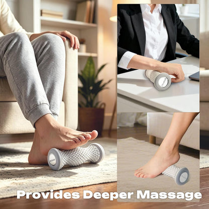 FREATECH Foot Massager Roller with 459 Spiky Massage Points, Durable PP Material, Plantar Fasciitis Relief, Deep Massage for Heel & Arch Pain, Reflexology Acupressure Tool for Muscle Relaxation