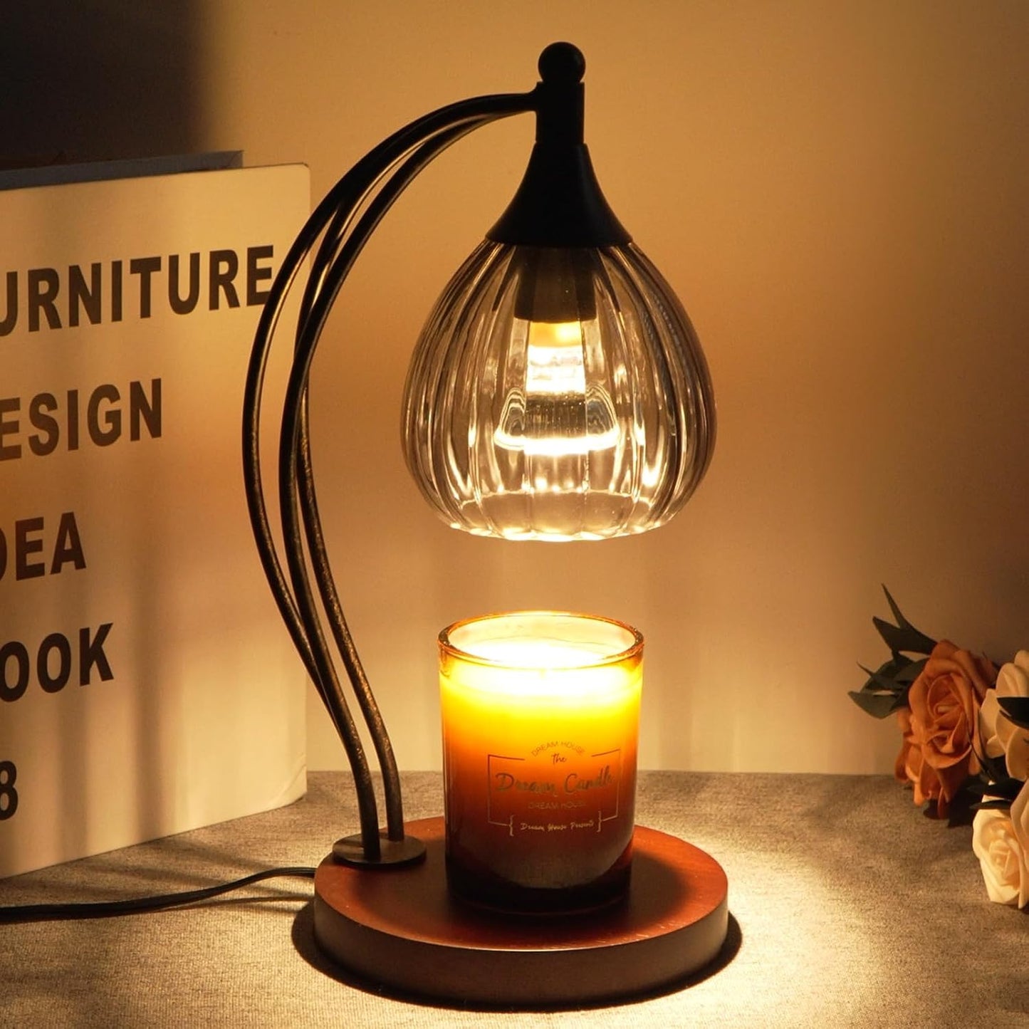 Candle Warmer Lamp with Timer and Dimmer - Electric Melter for Scented Jar Candles - Housewarming, New Home Decor