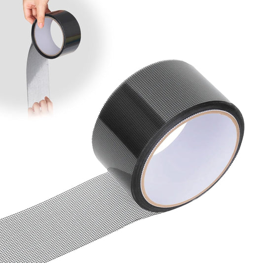Window Screen Repair Tape Mosquito Net Repair Tape Cuttable and Strong Adhesive Fiberglass 2IN*16.4FT for Window Doors Tears Holes for Screen Repair