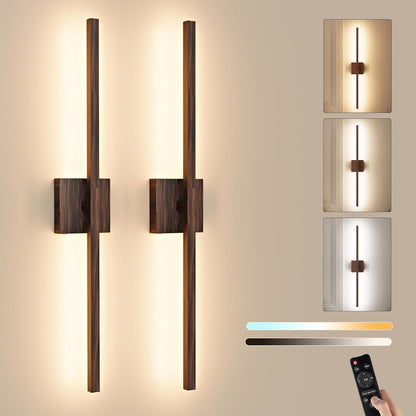 Rayogale Black Battery Operated Wall Sconce with Remote Control 8000mAh