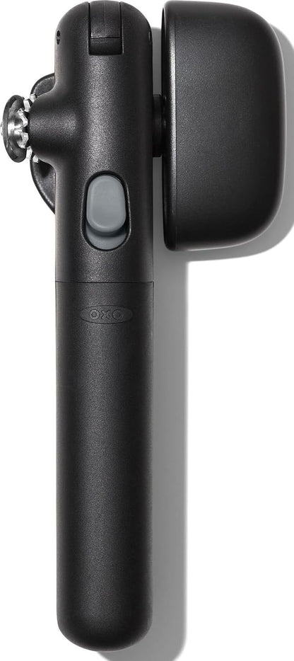 OXO Good Grips Lock & Go Can Opener, Manual Can Opener with Locking Arms and Easy-Release Button, Handheld Kitchen Gadget, Compact Kitchen Utensil for Everyday Use