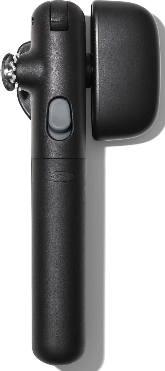 OXO Good Grips Lock & Go Can Opener, Manual Can Opener with Locking Arms and Easy-Release Button, Handheld Kitchen Gadget, Compact Kitchen Utensil for Everyday Use