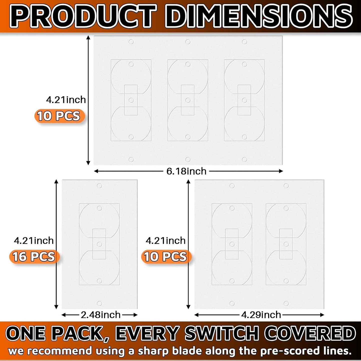 35Pcs Electrical Outlet Insulation Pads，Outlet Insulation And Draft Sealers Foam Outlet Gaskets Insulated Outlet Covers Light Switch Insulation Pads Weatherproof Energy Saving For Switch