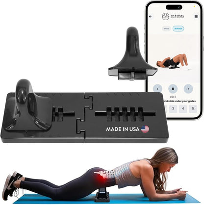Arch Back Stretcher, Psoas Muscle Release Tool, Carbon Black | Fully Adjustable, Thrival App Compatible, Trigger Point Relief