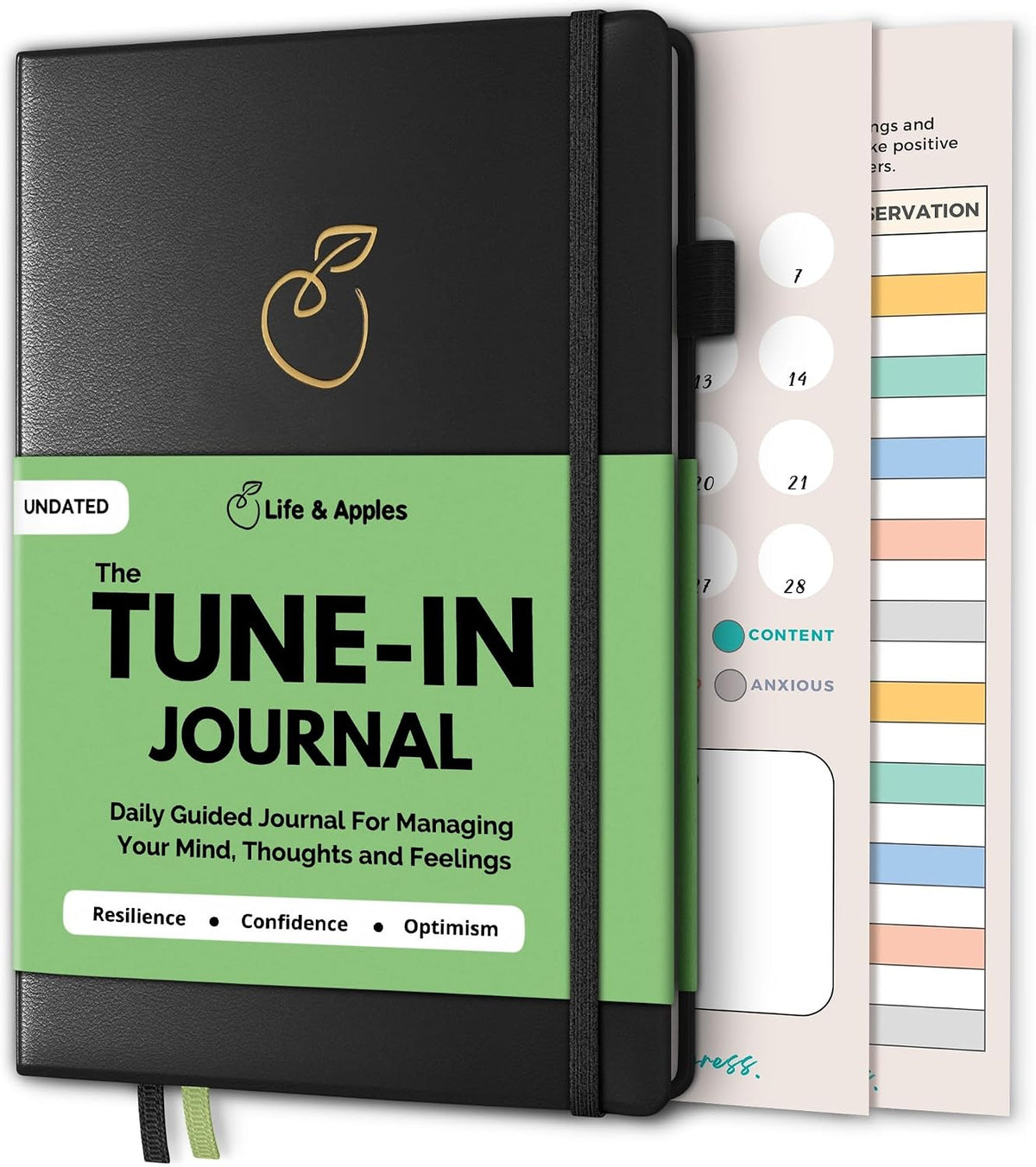 Life & Apples Daily Journal for Women, Guided with Prompts, Lavender