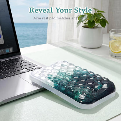Ospelelf Ergonomic Elbow Pad, Gel Keyboard Wrist Rest Support for Office Desk Chair, Arm Wrist Pad for Typing Pain Relief