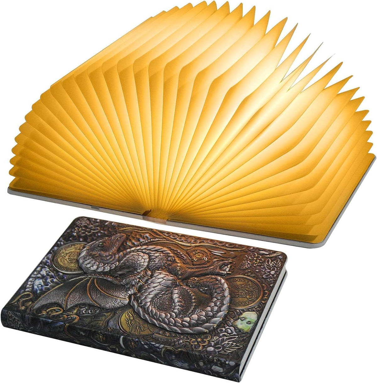 QXMGCBOK Folding Book Lamp Dragon Night Light