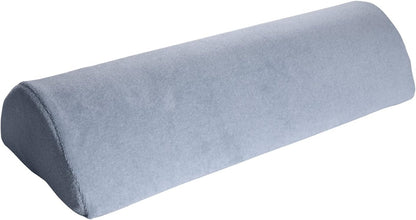 Soft 4 In 1 Memory Foam Pillow - White - Half Moon / Half Cylinder Neck Roll Pillow Best Wedge Cervical, Lumbar Support, Back And Knee, White - Curve For Pain - Bolster Pillow For Knees - This Curve Pillow Will Take You To The Moon