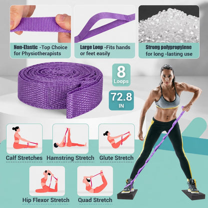 Squat Wedge Block, 960 LBS Weight Capacity, Slant Board for Calf Stretching | Training Poster & 5 Adjustable Angles, Non-Slip Yoga Foam Wedge for Exercise, Squat, Ankle Mobility, Knees & Physical Therapy
