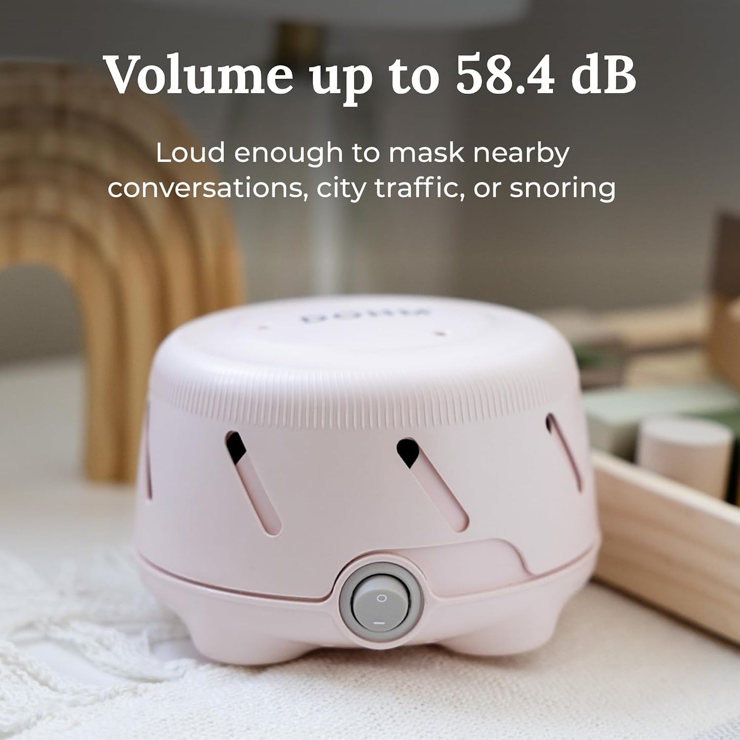 Yogasleep Dohm Uno White Noise Sound Machine, Real Fan Inside for Non-Looping White Noise, Sleep Aid, Office Privacy & Meditation for Adults & Baby, Registry Gift (White)