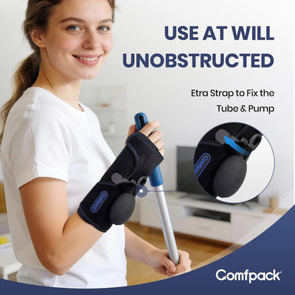 Compression Ankle Ice Pack Wrap for Foot Pain Relief | Ankle Support Brace with 2 Hot Cold Packs for Injuries, Plantar Fasciitis, Sprain & Fracture, Achilles Tendonitis, Surgery