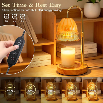 Candle Warmer Lamp with Timer,Birthday Gifts for Women Home Decor