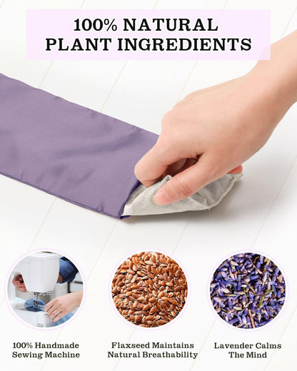 Hihealer Lavender Eye Pillow for Sleeping, Weighted Eye Mask for Spa, Yoga