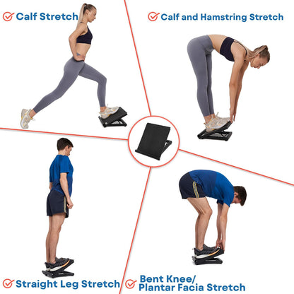 Adjustable Slant Board for Calf Stretching - Calf Stretcher Slant Board | Non-Slip Foot Incline Board - Portable Stretch Board Equipment for Ankle, Achilles Tendon, Knee, Posture Exercise
