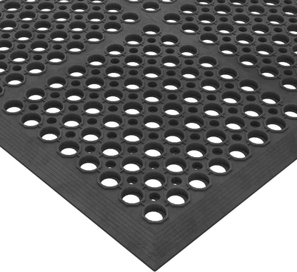 Ottomanson Waterproof Boot Tray Rubber Shoe Mat with Raised Edges, Heavy Duty Non Slip All Weather Entryway Mat for Shoes and Pets, Indoor Outdoor Use, 18" x 28"