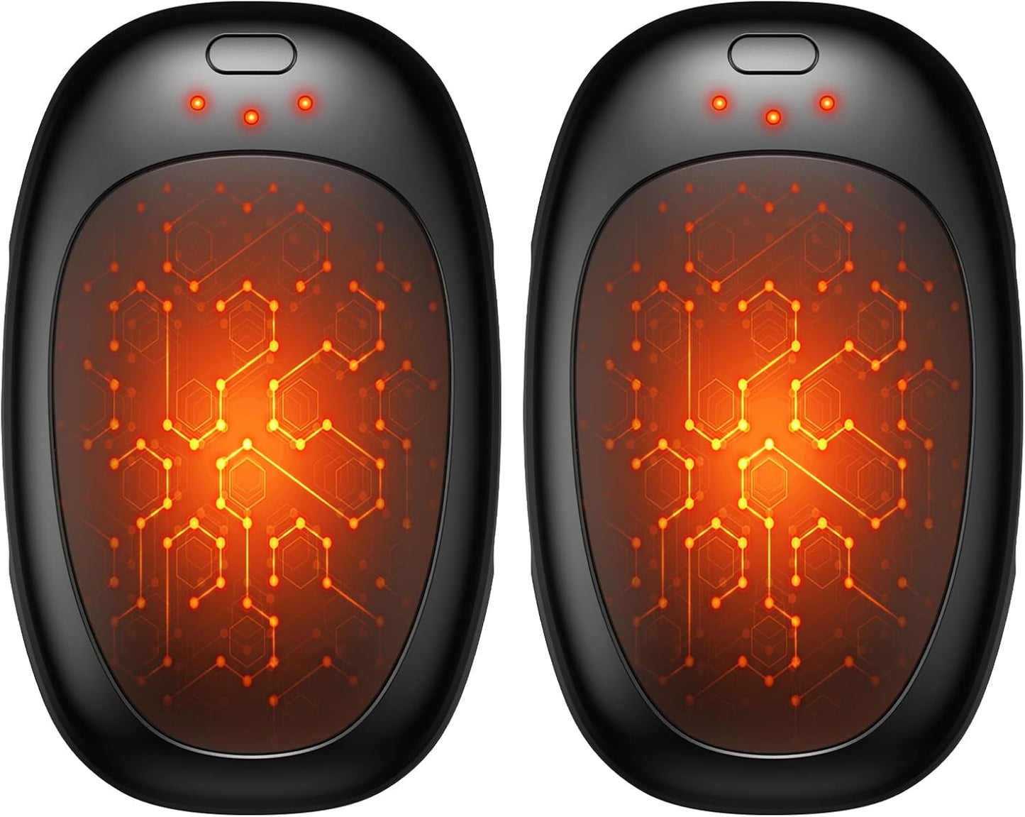 infray Hand Warmers Rechargeable, 2 Pack Electric Hand Warmer Reusable USB Pocket Warmer, 3 Settings Heated Portable AI Handwarmer Great Gifts for Christmas, Outdoor, Golf, Hunting