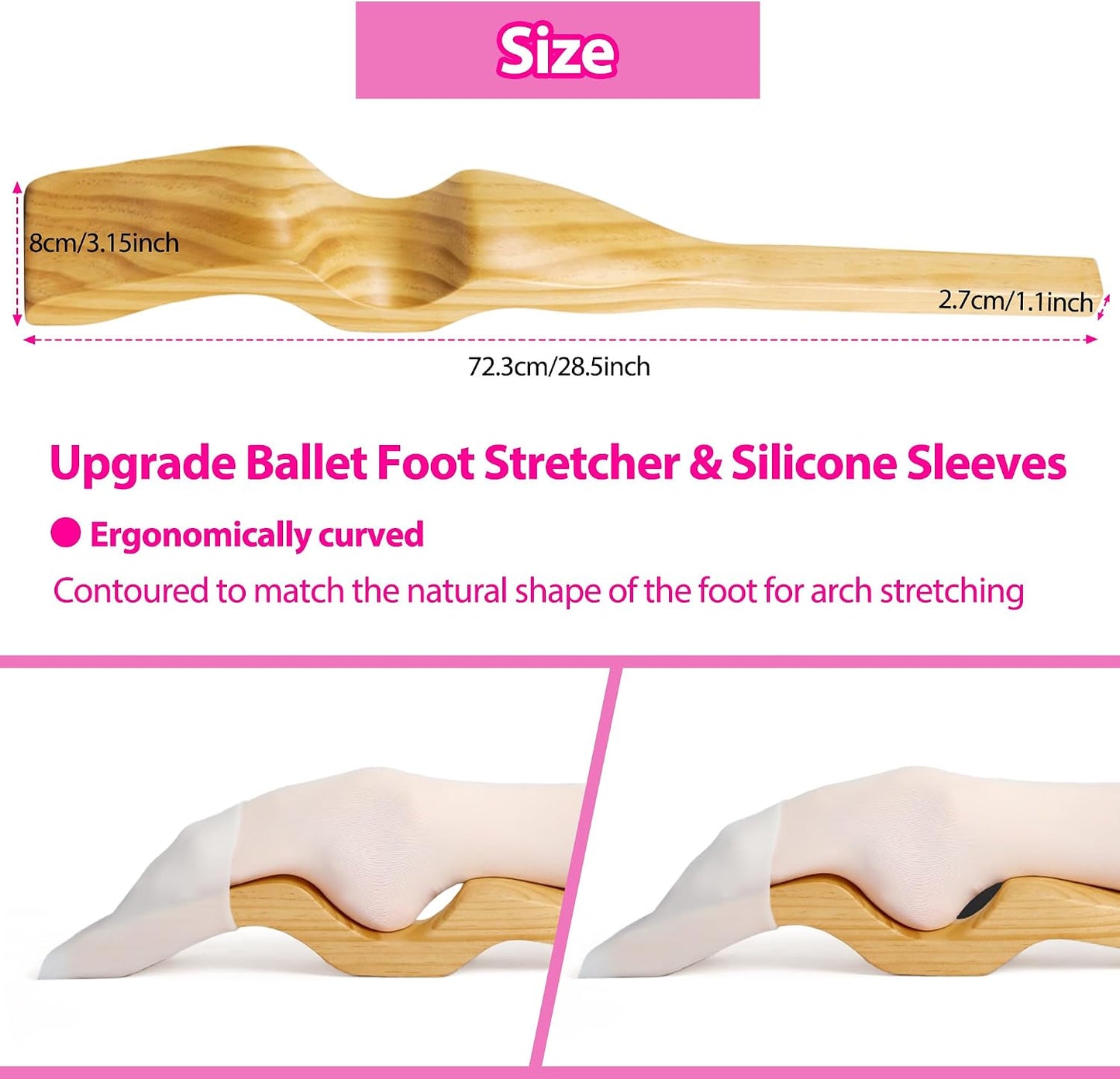 Ballet Foot Stretcher, Portable Dance Stretching Equipment for Dancer, Yoga | small bag for easy carry, foot stretcher ballet