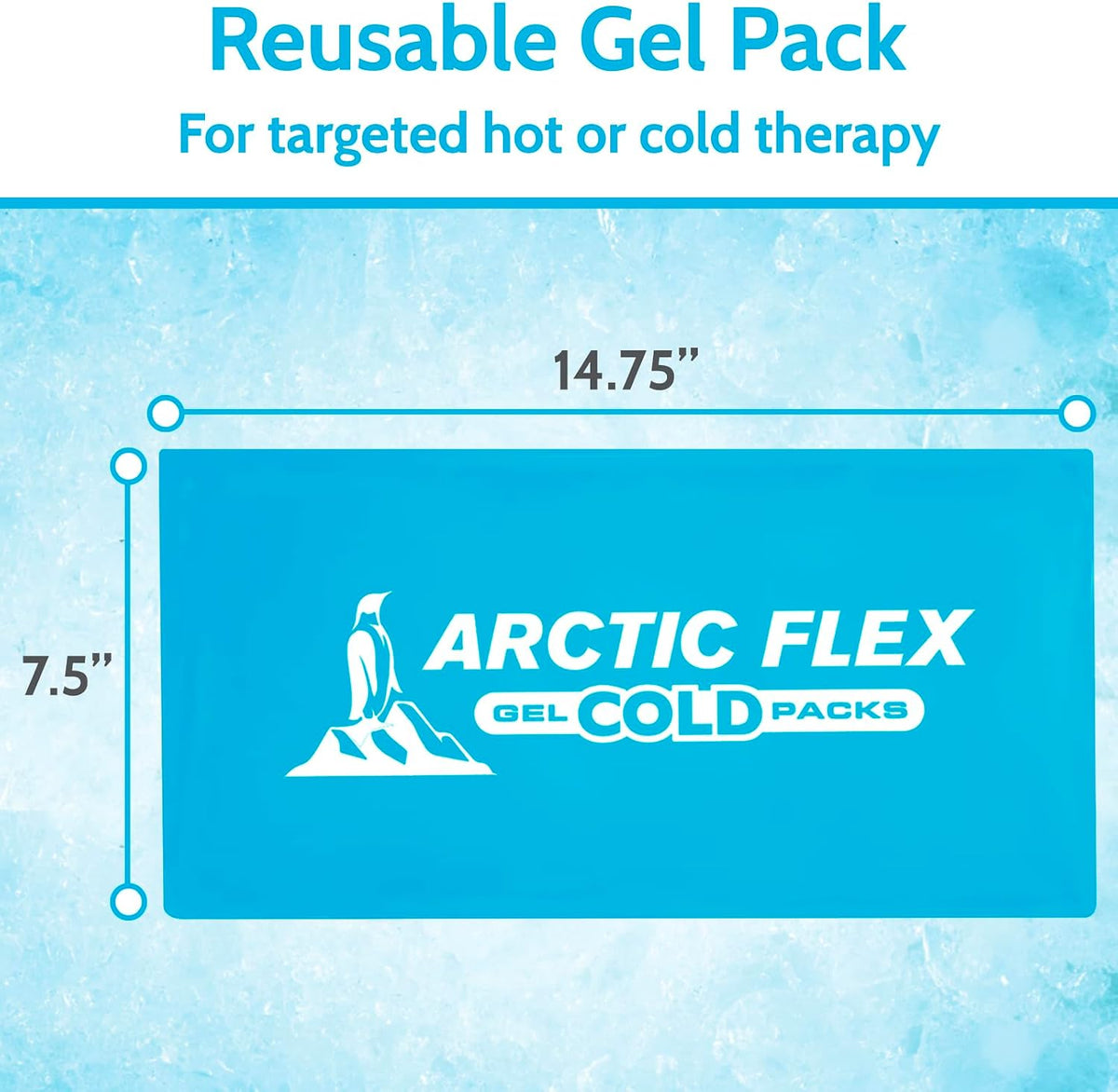 Arctic Flex Gel Replacement Packs - Ice Packs Reusable for Elbow Ice Brace