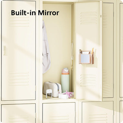 U Brands Magnetic Locker Cup with Mirror, Magnetic Pencil Holder, Purple