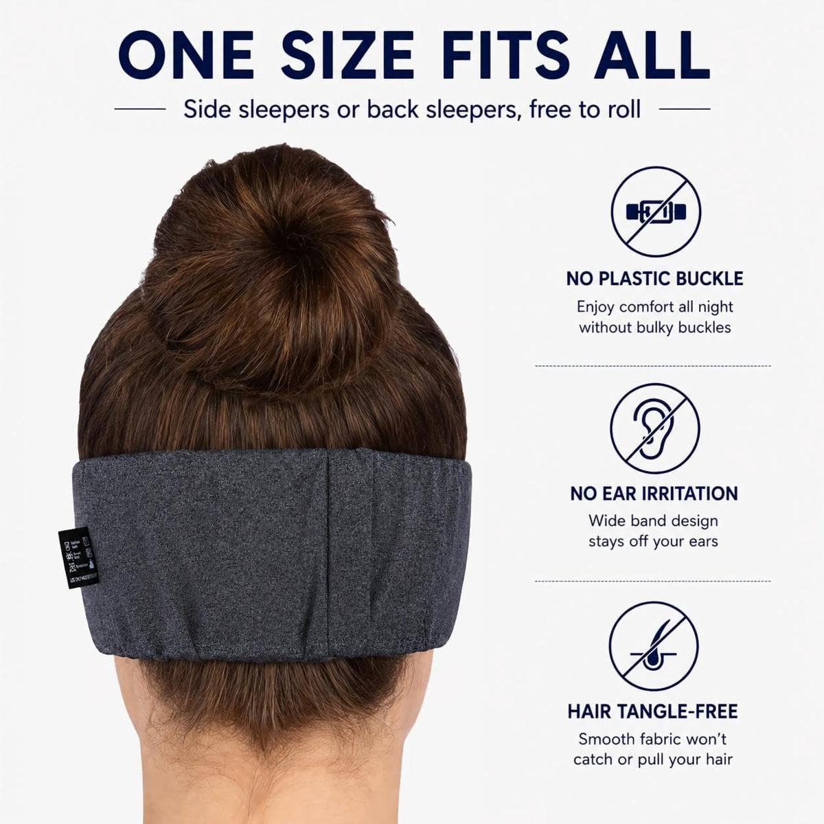 ALASKA BEAR Memory Foam Sleep Mask, Contoured Eye Cups for Women Men, Blue