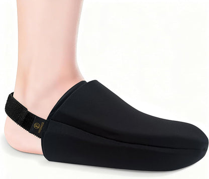 Foot Ice Pack for Toes,Freeze Flexible Ice Gel Socks Cold &Hot Therapy,Foot & Toe Ice Pack Wrap for Tendonitis, Plantar Fasciitis, Swelling, Sprained,Sport Injuries,Black (Black-2 Packs)