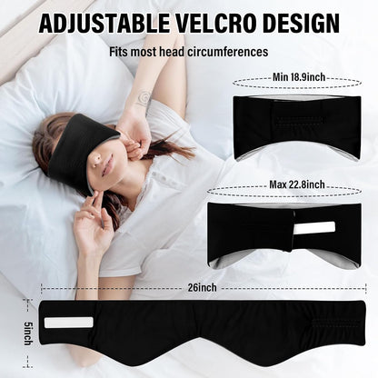 Sleep Mask & Earmuffs for Sleep - 2 in 1 Ear & Eye Mask with Ear Plugs