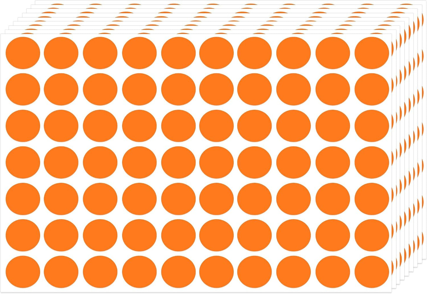 3500 Pieces Dot Stickers, 3/4 inch Color Coding Labels, 10 Color Circle Price Stickers for Office Classroom Student